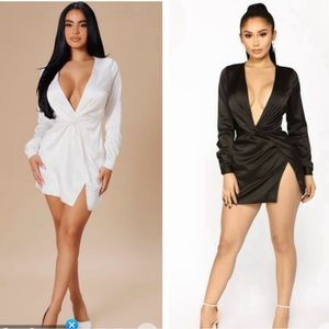 2 dresses (white & black)